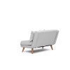 Atelier del Sofa 2-Seat Sofa-Bed Folde 2-Seater - Teddy Fabric - Grey Grey