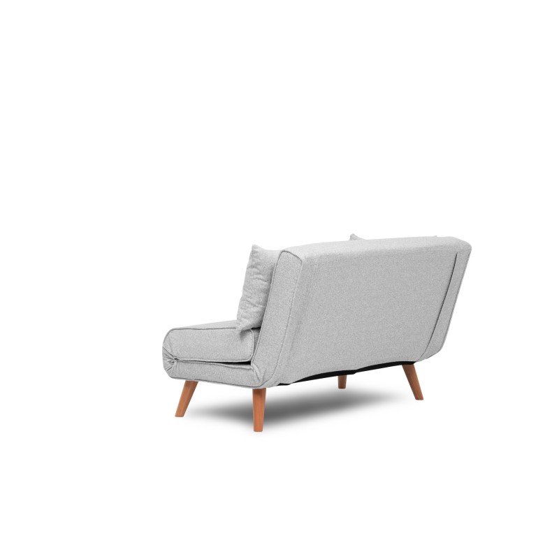 Atelier del Sofa 2-Seat Sofa-Bed Folde 2-Seater - Teddy Fabric - Grey Grey