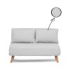 Atelier del Sofa 2-Seat Sofa-Bed Folde 2-Seater - Teddy Fabric - Grey Grey