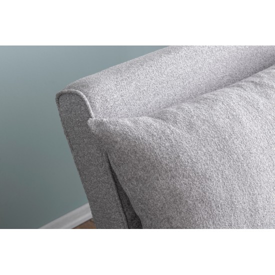 2-Seat Sofa-Bed Folde 2-Seater - Teddy Fabric - Grey Grey Atelier del Sofa 2-Seat Sofa-Bed Folde 2-Seater - Teddy Fabric - Grey Grey