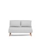 Atelier del Sofa 2-Seat Sofa-Bed Folde 2-Seater - Teddy Fabric - Grey Grey