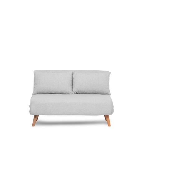 2-Seat Sofa-Bed Folde 2-Seater - Teddy Fabric - Grey Grey Atelier del Sofa 2-Seat Sofa-Bed Folde 2-Seater - Teddy Fabric - Grey Grey