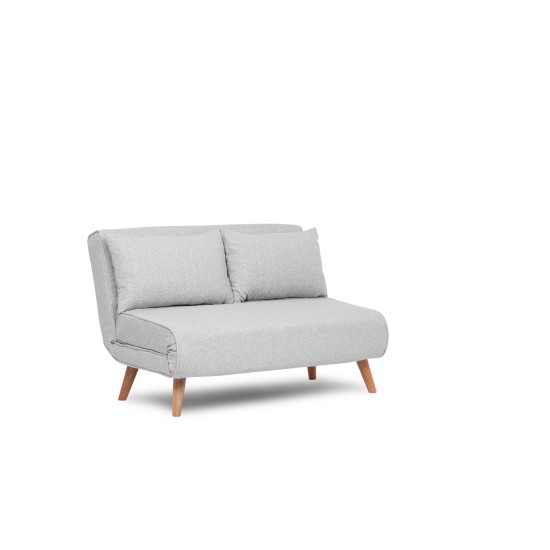 2-Seat Sofa-Bed Folde 2-Seater - Teddy Fabric - Grey Grey Atelier del Sofa 2-Seat Sofa-Bed Folde 2-Seater - Teddy Fabric - Grey Grey