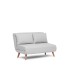 2-Seat Sofa-Bed Folde 2-Seater - Teddy Fabric - Grey Grey Atelier del Sofa 2-Seat Sofa-Bed Folde 2-Seater - Teddy Fabric - Grey Grey