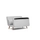 2-Seat Sofa-Bed Folde 2-Seater - Teddy Fabric - Grey Grey Atelier del Sofa 2-Seat Sofa-Bed Folde 2-Seater - Teddy Fabric - Grey Grey