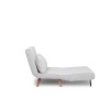 2-Seat Sofa-Bed Folde 2-Seater - Teddy Fabric - White White