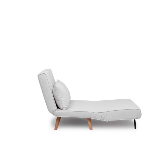 2-Seat Sofa-Bed Folde 2-Seater - Teddy Fabric - White White 2-Seat Sofa-Bed Folde 2-Seater - Teddy Fabric - White White