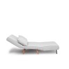 2-Seat Sofa-Bed Folde 2-Seater - Teddy Fabric - White White
