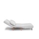 2-Seat Sofa-Bed Folde 2-Seater - Teddy Fabric - White White 2-Seat Sofa-Bed Folde 2-Seater - Teddy Fabric - White White