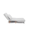 2-Seat Sofa-Bed Folde 2-Seater - Teddy Fabric - White White