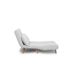 2-Seat Sofa-Bed Folde 2-Seater - Teddy Fabric - White White