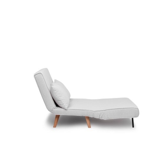 2-Seat Sofa-Bed Folde 2-Seater - Teddy Fabric - White White 2-Seat Sofa-Bed Folde 2-Seater - Teddy Fabric - White White