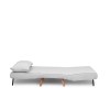 2-Seat Sofa-Bed Folde 2-Seater - Teddy Fabric - White White