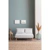 2-Seat Sofa-Bed Folde 2-Seater - Teddy Fabric - White White