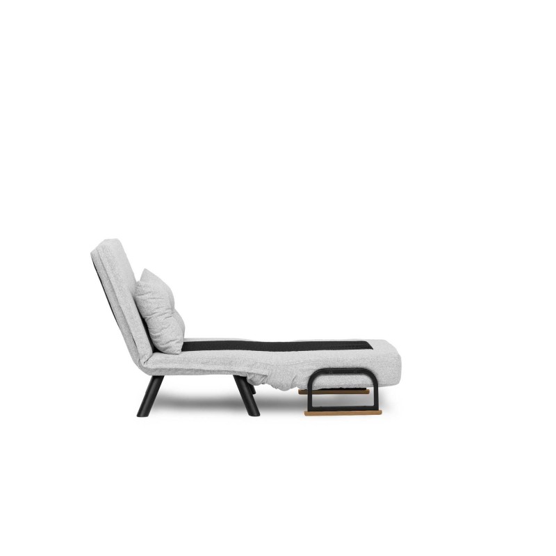Πολυθρόνα Κρεβάτι - Sando Single - Χρώμα Γκρι - 175x60x60εκ