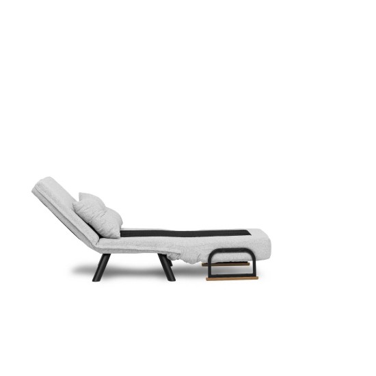 Πολυθρόνα Κρεβάτι - Sando Single - Χρώμα Γκρι - 175x60x60εκ