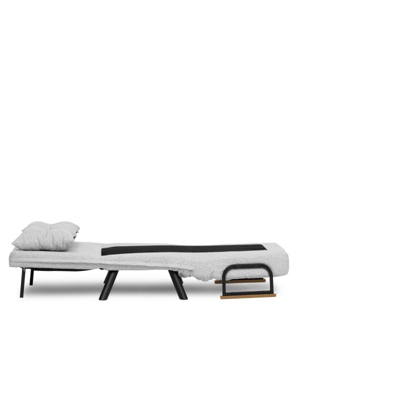 Πολυθρόνα Κρεβάτι - Sando Single - Χρώμα Γκρι - 175x60x60εκ
