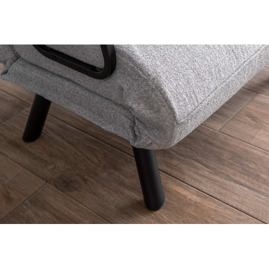 Πολυθρόνα Κρεβάτι - Sando Single - Χρώμα Γκρι - 175x60x60εκ