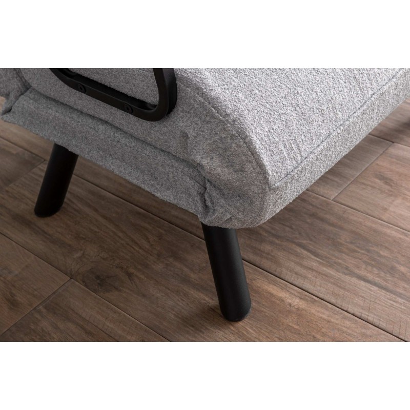 Πολυθρόνα Κρεβάτι - Sando Single - Χρώμα Γκρι - 175x60x60εκ