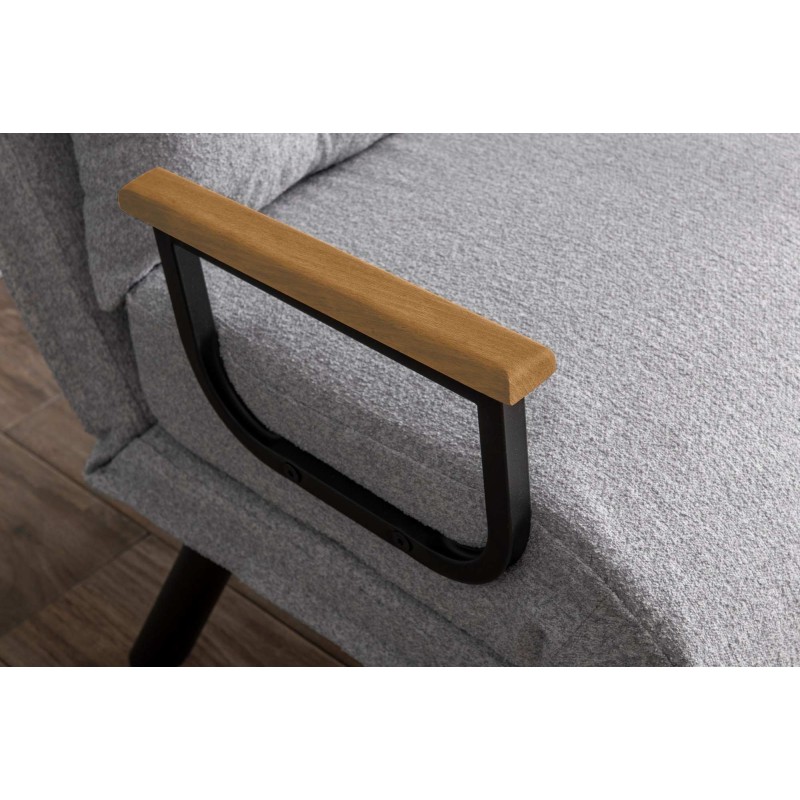 Πολυθρόνα Κρεβάτι - Sando Single - Χρώμα Γκρι - 175x60x60εκ