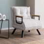 Πολυθρόνα Κρεβάτι - Sando Single - Χρώμα Λευκό - 175x60x60εκ