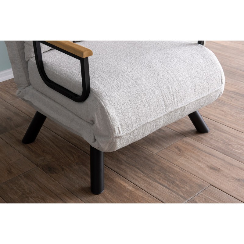 Πολυθρόνα Κρεβάτι - Sando Single - Χρώμα Λευκό - 175x60x60εκ