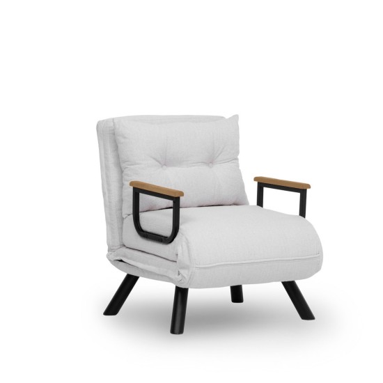 Πολυθρόνα Κρεβάτι - Sando Single - Χρώμα Λευκό - 175x60x60εκ