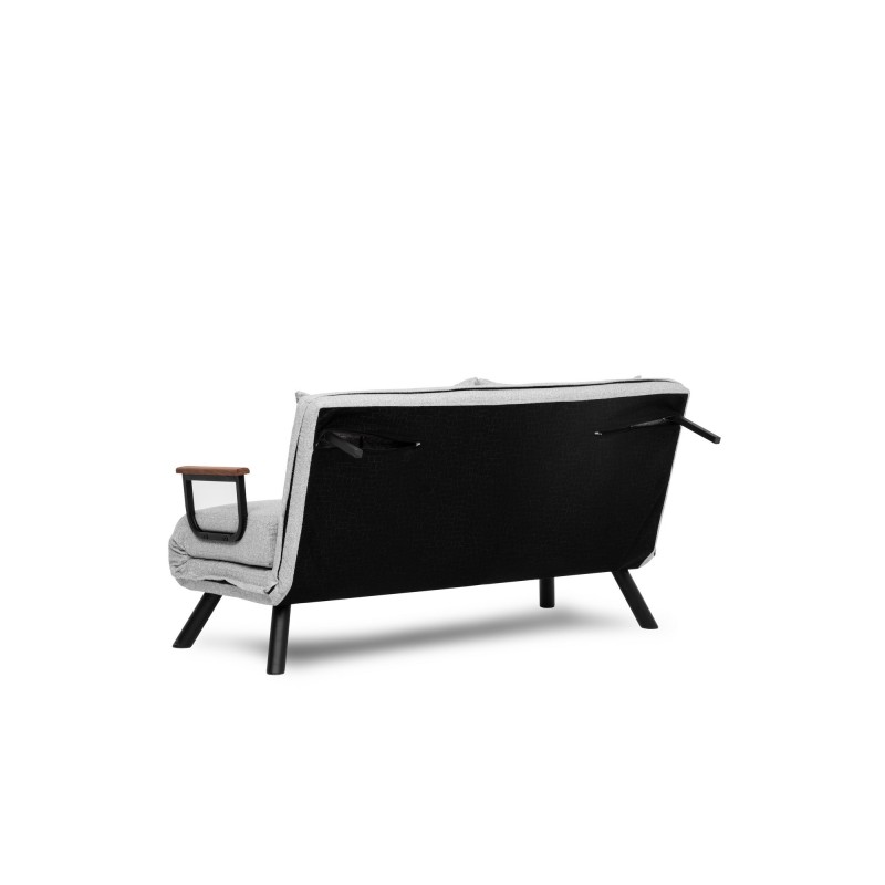 Καναπές Κρεβάτι Διθέσιος - Sando 2 - Χρώμα Γκρι - 133x50x45εκ