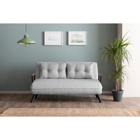 Καναπές Κρεβάτι Διθέσιος - Sando 2 - Χρώμα Γκρι - 133x50x45εκ Καναπές Κρεβάτι Διθέσιος - Sando 2 - Χρώμα Γκρι - 133x50x45εκ