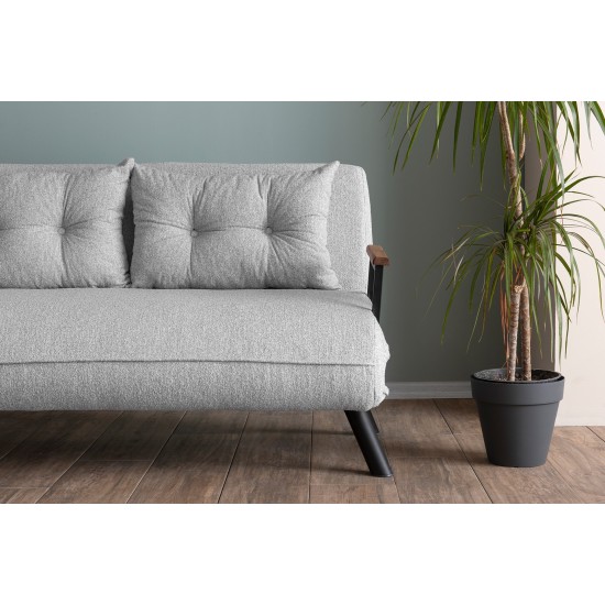Καναπές Κρεβάτι Διθέσιος - Sando 2 - Χρώμα Γκρι - 133x50x45εκ Καναπές Κρεβάτι Διθέσιος - Sando 2 - Χρώμα Γκρι - 133x50x45εκ