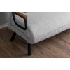 Καναπές Κρεβάτι Διθέσιος - Sando 2 - Χρώμα Γκρι - 133x50x45εκ
