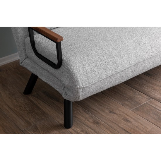 Καναπές Κρεβάτι Διθέσιος - Sando 2 - Χρώμα Γκρι - 133x50x45εκ Καναπές Κρεβάτι Διθέσιος - Sando 2 - Χρώμα Γκρι - 133x50x45εκ