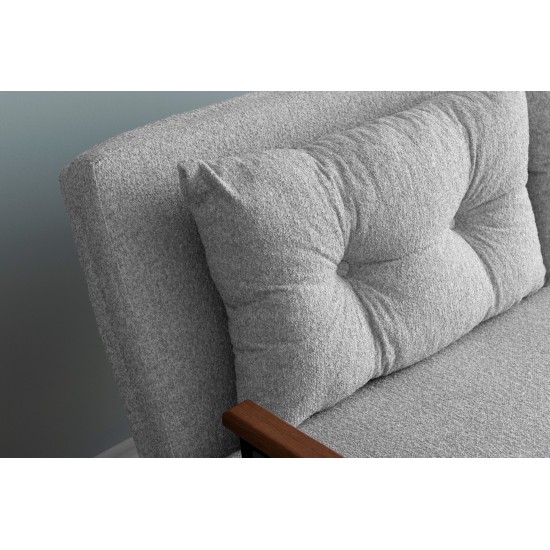 Καναπές Κρεβάτι Διθέσιος - Sando 2 - Χρώμα Γκρι - 133x50x45εκ Καναπές Κρεβάτι Διθέσιος - Sando 2 - Χρώμα Γκρι - 133x50x45εκ