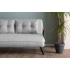 Καναπές Κρεβάτι Διθέσιος - Sando 2 - Χρώμα Γκρι - 133x50x45εκ