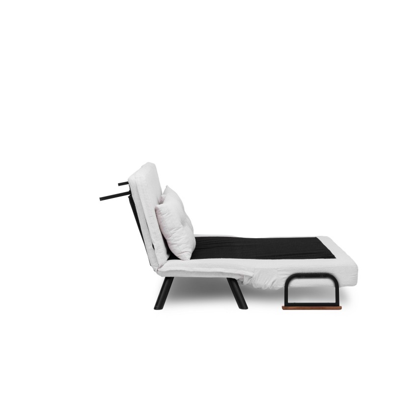 Καναπές Κρεβάτι Διθέσιος - Sando 2 - Χρώμα Λευκό - 133x50x45εκ