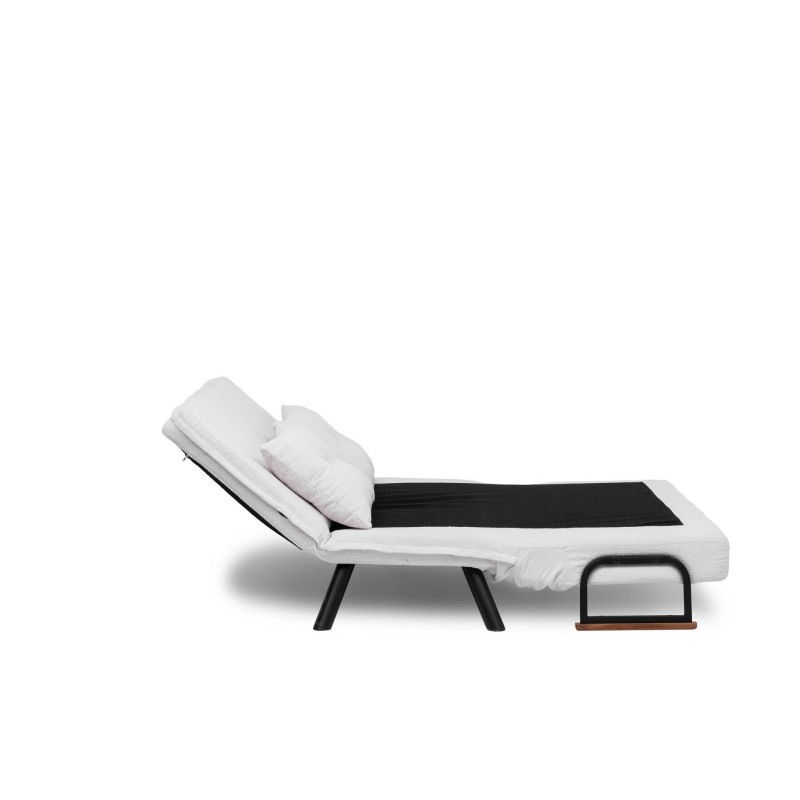 Καναπές Κρεβάτι Διθέσιος - Sando 2 - Χρώμα Λευκό - 133x50x45εκ