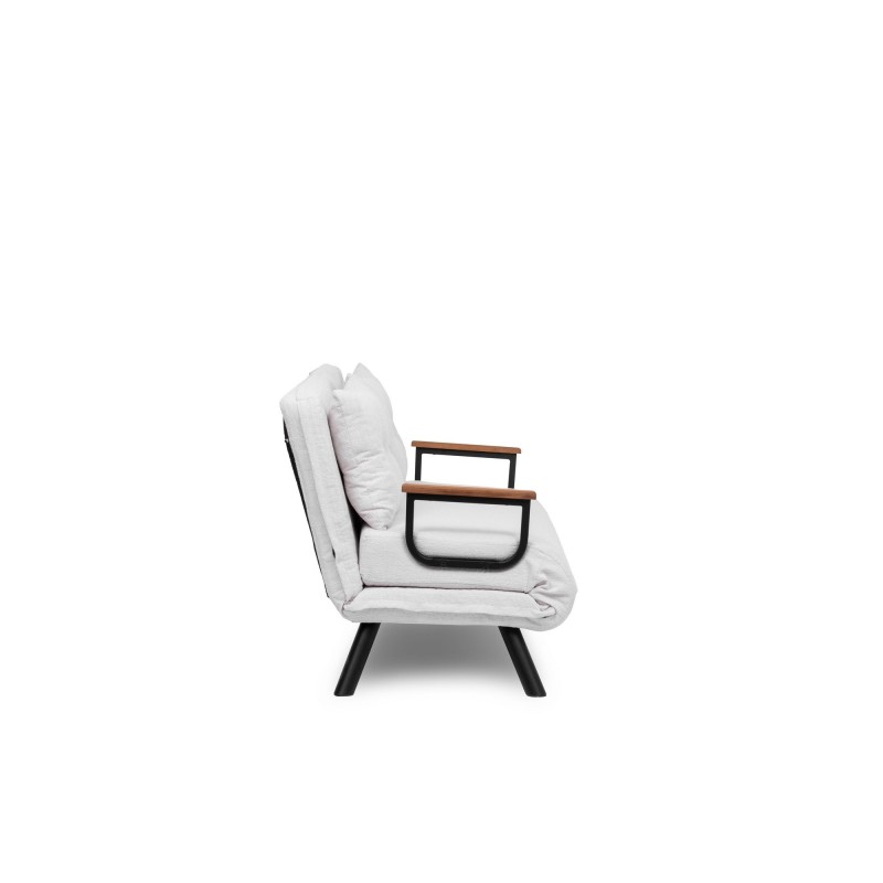 Καναπές Κρεβάτι Διθέσιος - Sando 2 - Χρώμα Λευκό - 133x50x45εκ