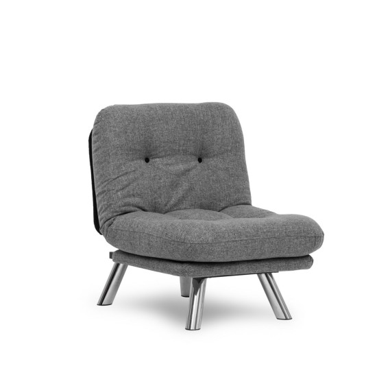 1-Seat Sofa-Bed Misa Small Solo - Light Grey Light Grey 1-Seat Sofa-Bed Misa Small Solo - Light Grey Light Grey