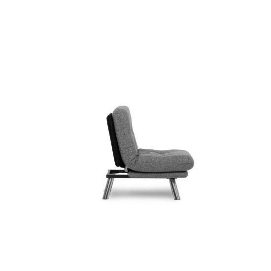 1-Seat Sofa-Bed Misa Small Solo - Light Grey Light Grey 1-Seat Sofa-Bed Misa Small Solo - Light Grey Light Grey