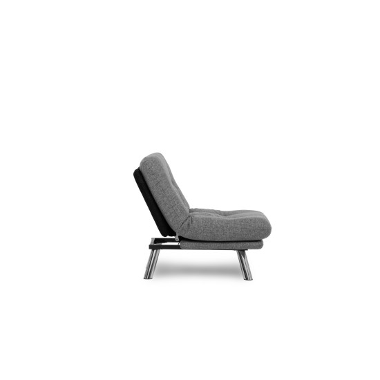 1-Seat Sofa-Bed Misa Small Solo - Light Grey Light Grey 1-Seat Sofa-Bed Misa Small Solo - Light Grey Light Grey