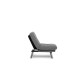1-Seat Sofa-Bed Misa Small Solo - Light Grey Light Grey 1-Seat Sofa-Bed Misa Small Solo - Light Grey Light Grey