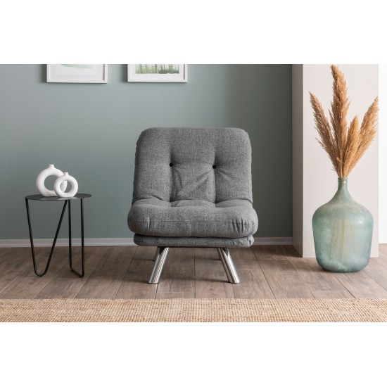 1-Seat Sofa-Bed Misa Small Solo - Light Grey Light Grey 1-Seat Sofa-Bed Misa Small Solo - Light Grey Light Grey