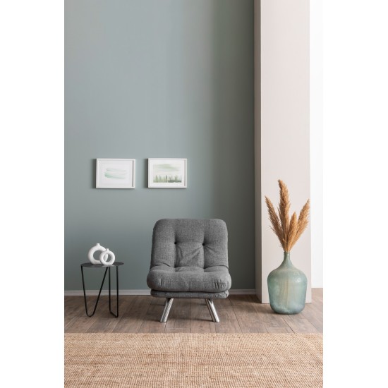 1-Seat Sofa-Bed Misa Small Solo - Light Grey Light Grey 1-Seat Sofa-Bed Misa Small Solo - Light Grey Light Grey