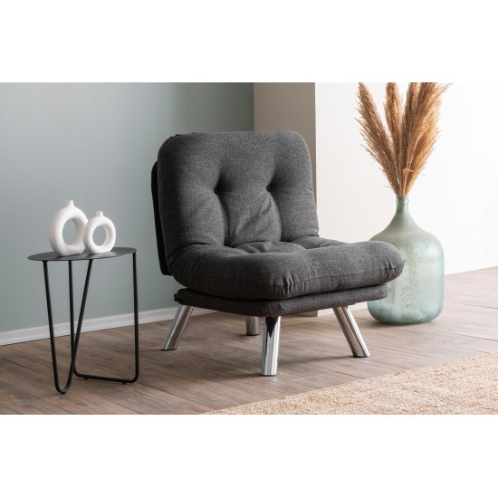 1-Seat Sofa-Bed Misa Small Solo - Dark Grey Dark Grey 1-Seat Sofa-Bed Misa Small Solo - Dark Grey Dark Grey
