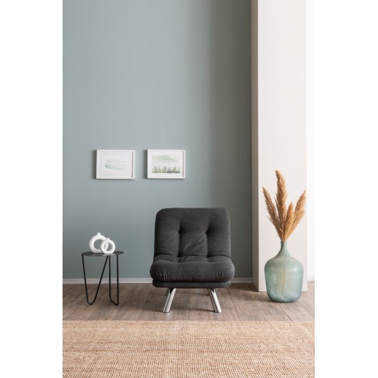 1-Seat Sofa-Bed Misa Small Solo - Dark Grey Dark Grey 1-Seat Sofa-Bed Misa Small Solo - Dark Grey Dark Grey