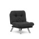 1-Seat Sofa-Bed Misa Small Solo - Dark Grey Dark Grey 1-Seat Sofa-Bed Misa Small Solo - Dark Grey Dark Grey
