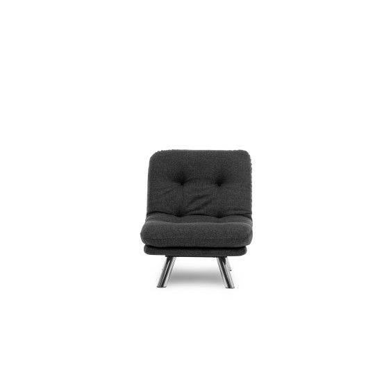 1-Seat Sofa-Bed Misa Small Solo - Dark Grey Dark Grey 1-Seat Sofa-Bed Misa Small Solo - Dark Grey Dark Grey