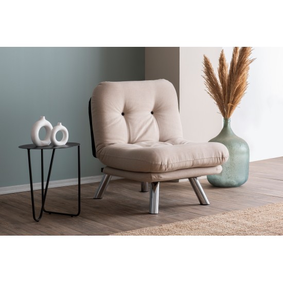 1-Seat Sofa-Bed Misa Small Solo v2 - Cream Cream