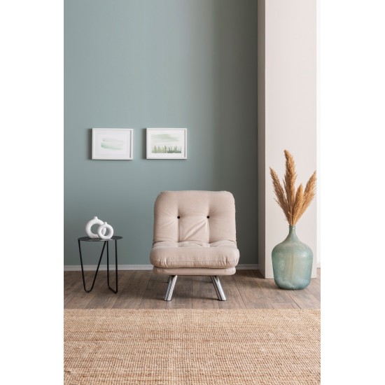 1-Seat Sofa-Bed Misa Small Solo v2 - Cream Cream