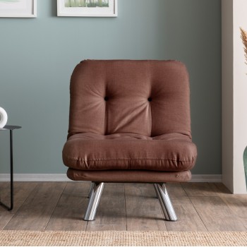 1-Seat Sofa-Bed Misa Small Solo - Light Brown Light Brown